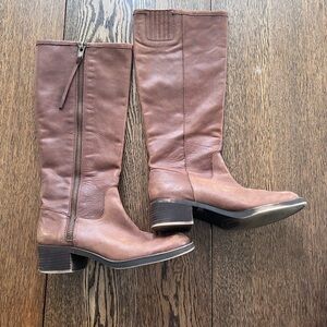 Lucky brand brown leather boots size women’s 8